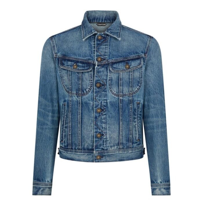 TOM FORD HIGH LOW ICON DENIM JACKET