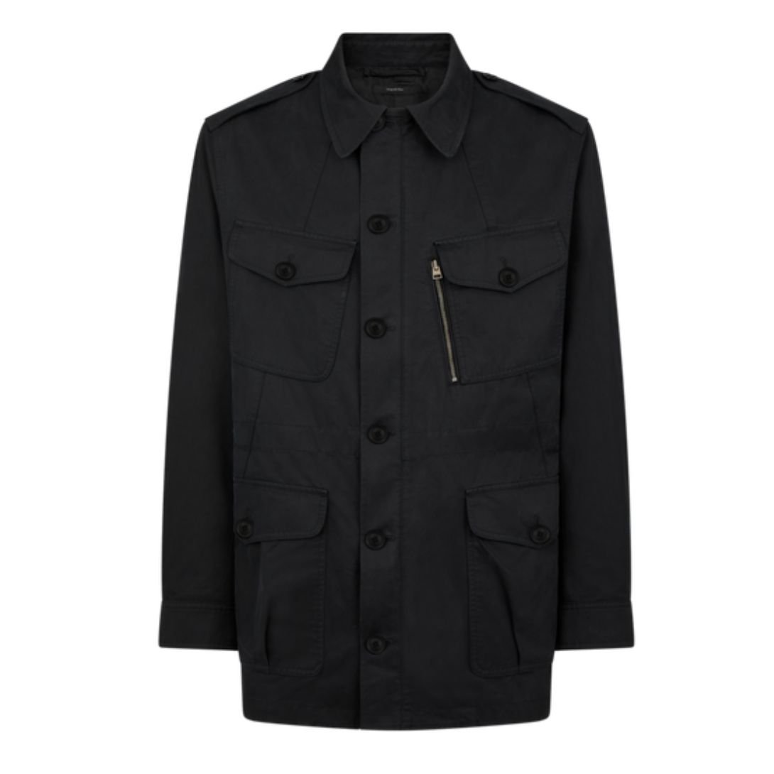 1 TOM FORD ENZYME TWILL ARMY JACKET