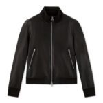 TOM FORD GRAIN LEATHER TRACK BOMBER