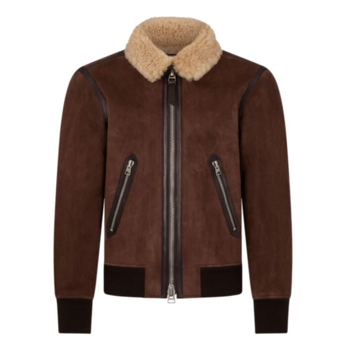 TOM FORD LIGHT SHEARLING FLIGHT BLOUSON