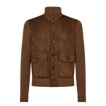 TOM FORD SUEDE FRONT MERINO BLOUSON