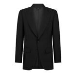 TOM FORD YARN DYED MIKADO ATTICUS JACKET BLACK