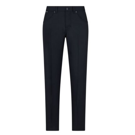 TOM FORD WOOL BLEND TWILL JEAN NAVY