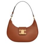 CELINE MEDIUM AVA TRIOMPHE BAG IN SMOOTH CALFSKIN TAN