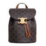 CELINE BACKPACK BONNIE IN TRIOMPHE CANVAS AND CALFSKIN
