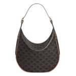 CELINE MEDIUM HELOÏSE BAG CUIR TRIOMPHE IN CANVAS AND CALFSKIN