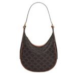 CELINE SMALL HELOÏSE CUIR TRIOMPHE BAG IN CANVAS AND CALFSKIN