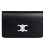 CELINE WALLET ON CHAIN MARGO IN SHINY CALFSKIN RICE