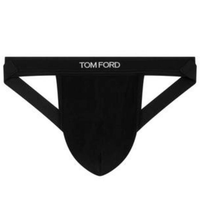TOM FORD COTTON JOCK STRAP BLACK