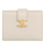 CELINE FINE WALLET VICTOIRE IN SUPPLE GRAINED CALFSKIN PALE BEIGE