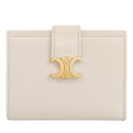 CELINE FINE WALLET VICTOIRE IN SUPPLE GRAINED CALFSKIN TAN