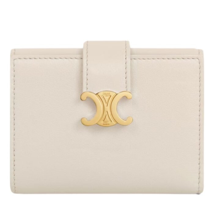 CELINE FINE WALLET VICTOIRE IN SUPPLE GRAINED CALFSKIN TAN