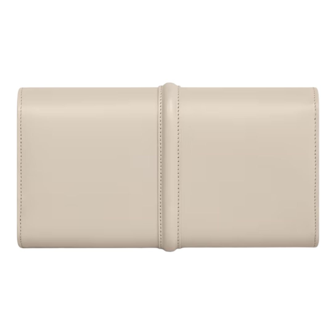 10 CELINE LARGE WALLET 16 IN SATINATED CALFSKIN LIGHT STONE