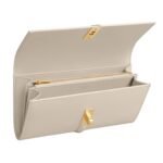 CELINE LARGE WALLET 16 IN SATINATED CALFSKIN LIGHT STONE