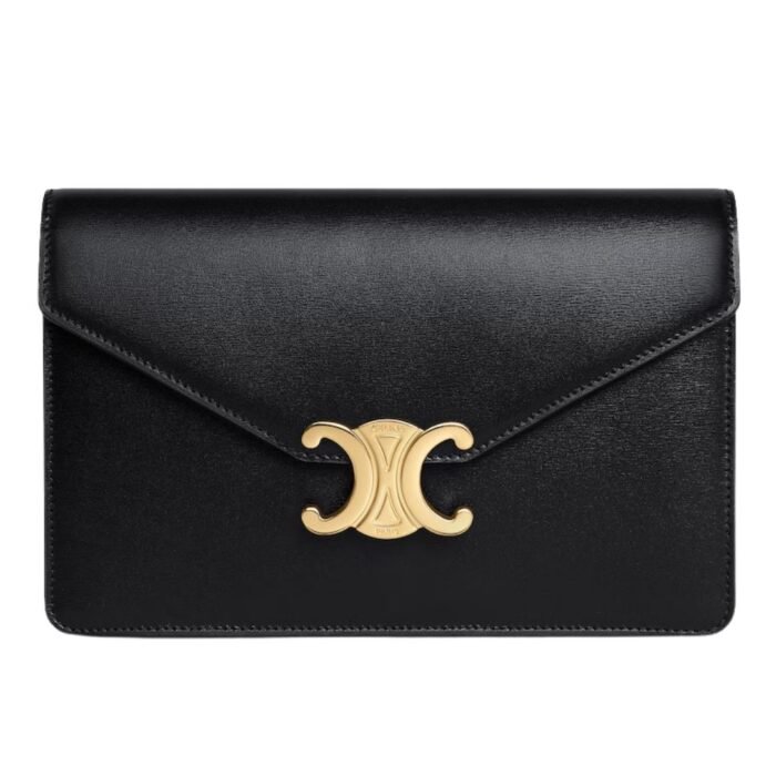 CELINE WALLET ON CHAIN MARGO IN SHINY CALFSKIN RICE
