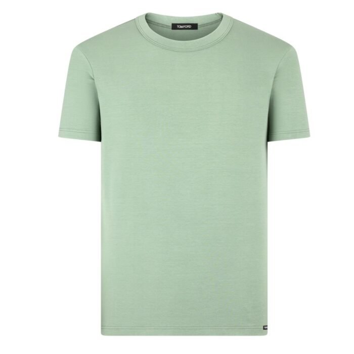 TOM FORD COTTON CREWNECK T SHIRT BLACK