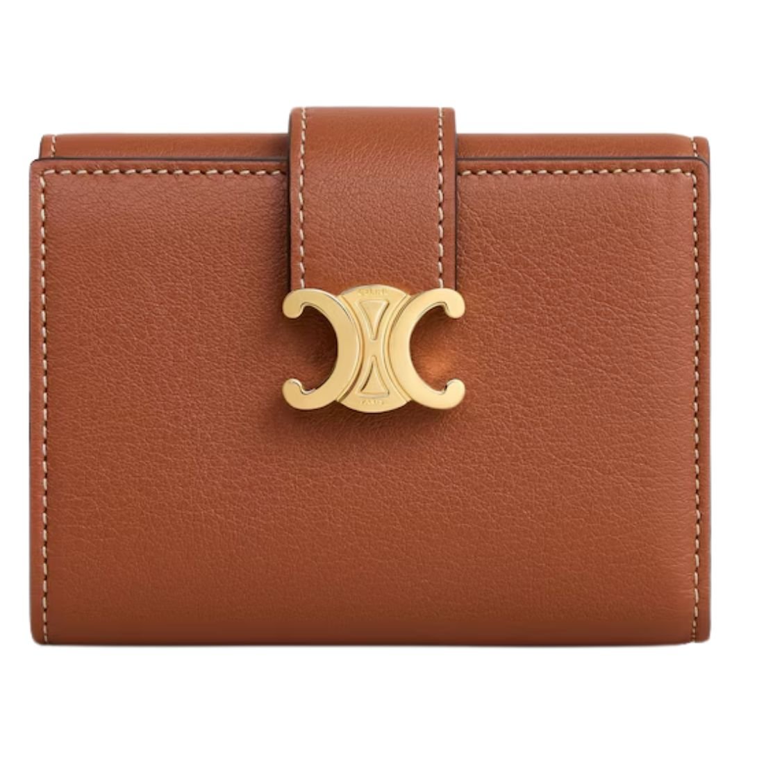 17 CELINE FINE WALLET VICTOIRE IN SUPPLE GRAINED CALFSKIN ICE BLUE