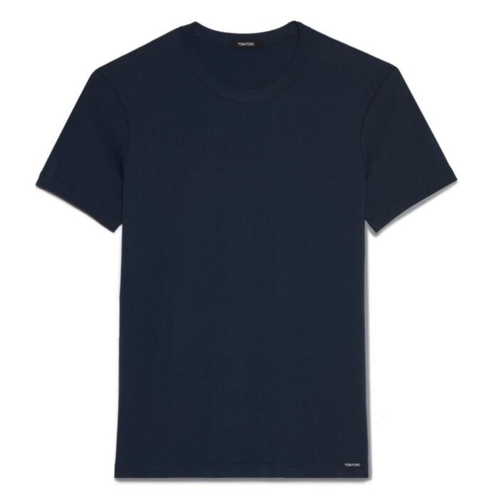 TOM FORD COTTON CREWNECK T SHIRT BROWN