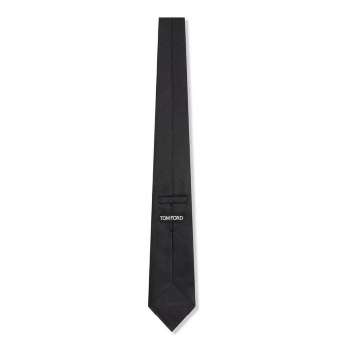 TOM FORD SOLID TWILL TIE BLACK