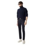TOM FORD WOOL BLEND TWILL JEAN NAVY
