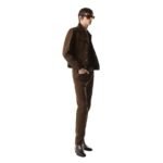TOM FORD TWILL CORD COLLAR DENIM JACKET