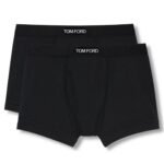 TOM FORD COTTON MODAL BOXER BRIEFS TWO PACK GREY