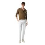 TOM FORD COTTON SATIN CHINO IVORY