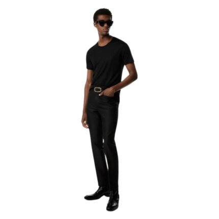 TOM FORD WOOL SILK FAILLE ATTICUS WESTERN POCKET TROUSER