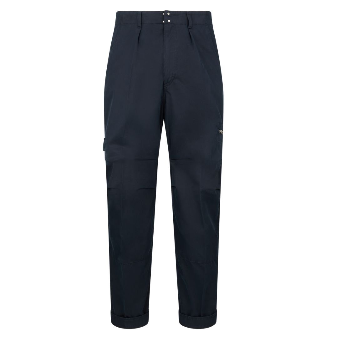 2 TOM FORD ENZYME TWILL SIDE ZIP CARGO PANT NAVY