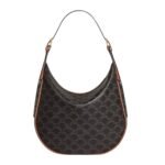 CELINE MEDIUM HELOÏSE BAG CUIR TRIOMPHE IN CANVAS AND CALFSKIN