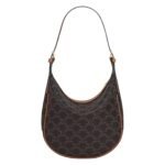 CELINE SMALL HELOÏSE CUIR TRIOMPHE BAG IN CANVAS AND CALFSKIN