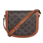 CELINE BESACE CLEA IN TRIOMPHE CANVAS AND CALFSKIN