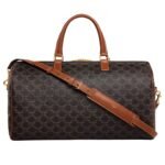 CELINE MEDIUM TRAVEL BAG IN TRIOMPHE CANVAS WITH CELINE PRINT
