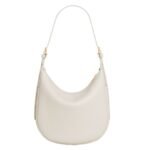CELINE SMALL HELOÏSE CUIR TRIOMPHE BAG IN SUPPLE GRAINED CALFSKIN WHITE COTTON