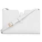 CELINE 16 STRAP POCHETTE IN SUPPLE GRAINED CALFSKIN WHITE
