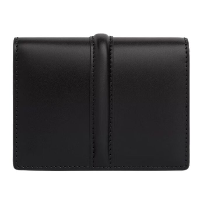 CELINE CARD HOLDER WITH FLAP 16 IN SATINATED CALFSKIN BLACK