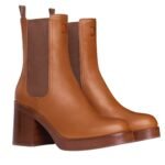 CELINE TESS CHELSEA BOOT IN CALFSKIN HAVANA