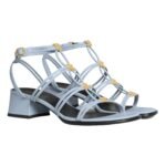 CELINE CLEMENCE MULTI TRIOMPHE SANDAL IN LAMBSKIN GLACIER
