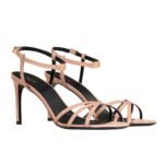 CELINE SOIR SANDAL IN PATENT CALFSKIN BEIGE ROSE