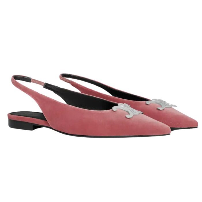 CELINE ALMA TRIOMPHE FLAT SLINGBACK IN VELVET
