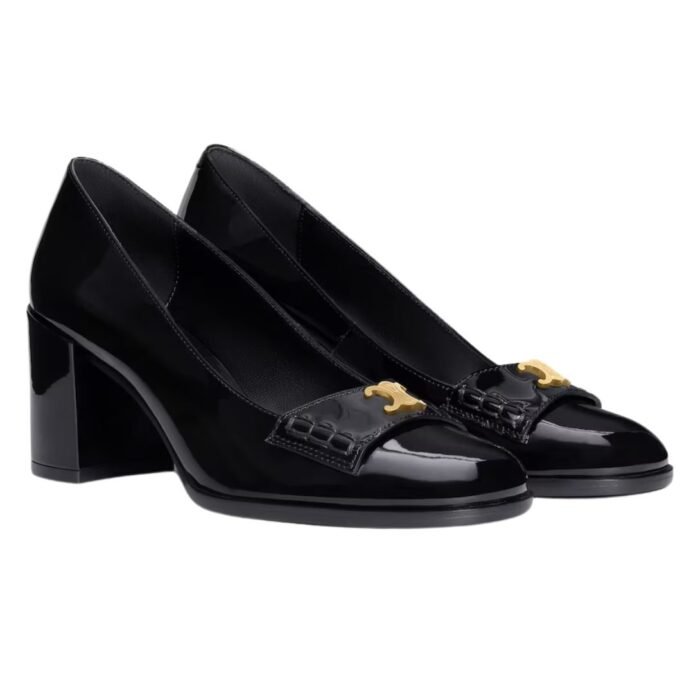 CELINE LILY TRIOMPHE PUMP IN PATENT CALFSKIN