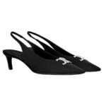 CELINE ALMA TRIOMPHE SLINGBACK IN GROS GRAIN
