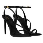 CELINE AVA TRIOMPHE STILETTO SANDAL IN PATENT CALFSKIN