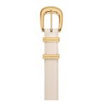 CELINE MEDIUM WESTERN BELT IN TAURILLON LEATHER PALE BEIGE