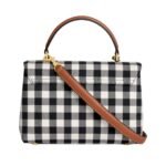 CELINE TEEN NINO BAG IN VICHY TEXTILE AND CALFSKIN