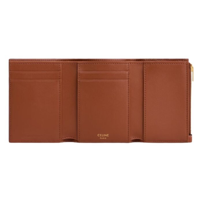 CELINE FINE WALLET VICTOIRE IN SUPPLE GRAINED CALFSKIN TAN