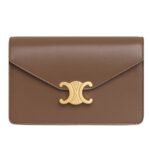 CELINE WALLET ON CHAIN MARGO IN SHINY CALFSKIN SUNLIGHT
