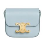 CELINE MINI CLAUDE IN SHINY CALFSKIN LIGHT LILAC