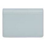 CELINE CARD HOLDER WITH FLAP TRIOMPHE IN SHINY CALFSKIN ICE BLUE
