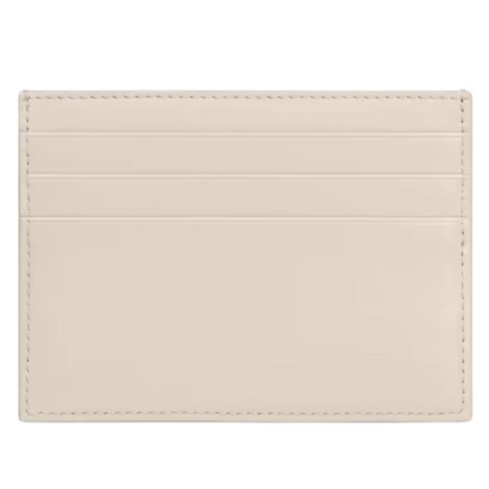 CELINE CARD HOLDER TRIOMPHE IN SHINY CALFSKIN PALE BEIGE